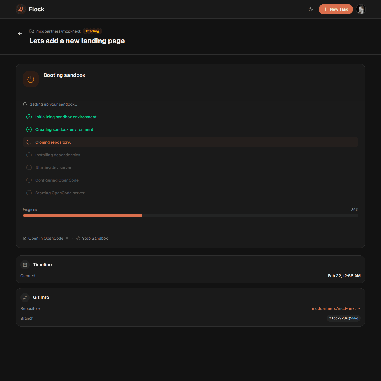 Build an AI environment via Modal, clone your repo, and install dependencies all in a secure sandbox